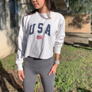 Brandy Melville cropped hoodie